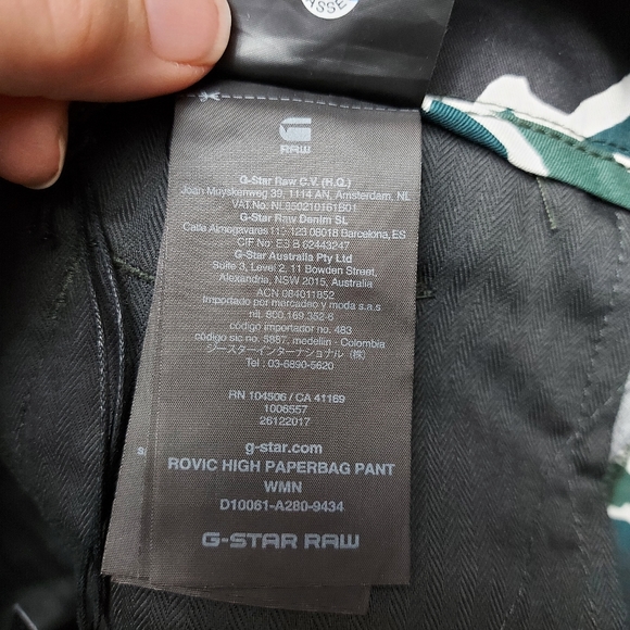 G-Star ROVIC HIGH WAIST PAPERBAG Pants - Picture 12 of 15